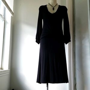 BCBG Dress "S" Midi/Black/stretch